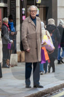 Actor Bill Nighy does some last minute Christmas shopping