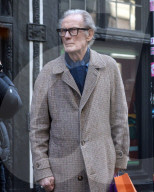 Actor Bill Nighy does some last minute Christmas shopping