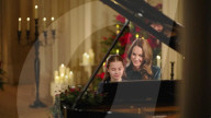 Kate Middleton and daughter Charlotte piano duet