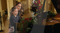 Kate Middleton and daughter Charlotte piano duet