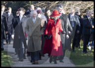 Christmas Day church service at Sandringham