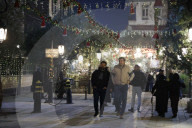 Festive Atmosphere on Christmas Eve in Syria - Damascus