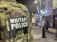 National Guard Patrols Historic Beale Street in Memphis