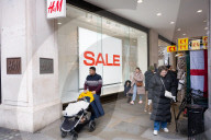 Boxing Day & post Christmas shoppers in Oxford Street