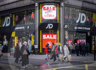 Boxing Day & post Christmas shoppers in Oxford Street