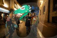 ‘A sense of anarchy and misrule’: the osses, warring oaks and lobbed sprouts of Penzance’s Montol festival