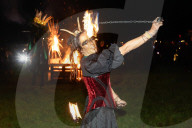 ‘A sense of anarchy and misrule’: the osses, warring oaks and lobbed sprouts of Penzance’s Montol festival