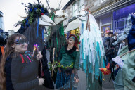 ‘A sense of anarchy and misrule’: the osses, warring oaks and lobbed sprouts of Penzance’s Montol festival