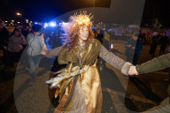 ‘A sense of anarchy and misrule’: the osses, warring oaks and lobbed sprouts of Penzance’s Montol festival