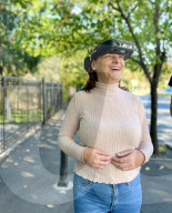 AI headset for guiding the blind 