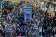 Eurostar trains cancelled at St Pancras Station. 