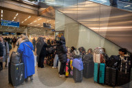 Eurostar trains cancelled at St Pancras Station. 