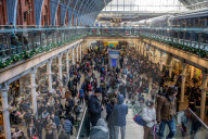 Eurostar trains cancelled at St Pancras Station. 