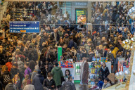 Eurostar trains cancelled at St Pancras Station. 