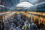Eurostar trains cancelled at St Pancras Station. 