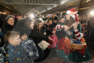 Lighting of Dnipro’s Christmas Tree at Metro Station - Ukraine
