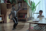 AI humanoid robot fits in backpack