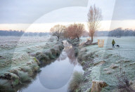 Icy weather for the New Year. 