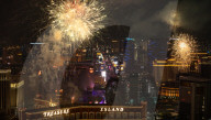 Las Vegas welcomes New Year with spectacular fireworks despite rain