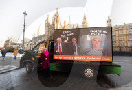 Daisy Cooper social care press conference outside Parliament.