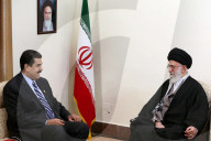 File photo of Ayatollah Ali Khamenei and Nicolas Maduro in 2015 - Tehran