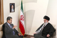File photo of Ayatollah Ali Khamenei and Nicolas Maduro in 2015 - Tehran
