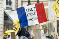 Farmers procession through the streets of Toulouse