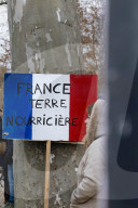 Farmers procession through the streets of Toulouse