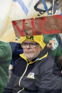 Farmers procession through the streets of Toulouse