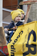 Farmers procession through the streets of Toulouse