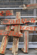 Farmers procession through the streets of Toulouse