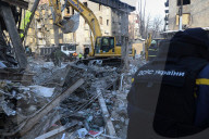 Emergency Rescue Operations Continue Following Russian Strike - Kharkiv