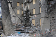 Emergency Rescue Operations Continue Following Russian Strike - Kharkiv