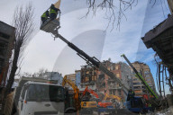 Emergency Rescue Operations Continue Following Russian Strike - Kharkiv