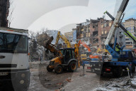 Emergency Rescue Operations Continue Following Russian Strike - Kharkiv