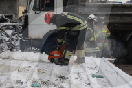 Emergency Rescue Operations Continue Following Russian Strike - Kharkiv