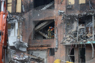 Emergency Rescue Operations Continue Following Russian Strike - Kharkiv