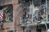 Emergency Rescue Operations Continue Following Russian Strike - Kharkiv