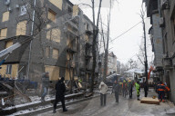 Emergency Rescue Operations Continue Following Russian Strike - Kharkiv