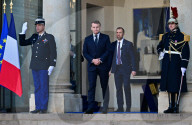 Le président français Emmanuel Macron reçoit 27 chefs d'État ou de gouvernement au palais de l'Élysée avant le sommet de la Coalition des volontaires sur les garanties de sécurité pour l'Ukraine, à Paris