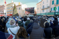 Arrivées aux obsèques de Brigitte Bardot en l'église Paroissiale Notre-Dame-de-l'Assomption de Saint-Tropez