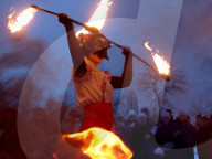 Epiphany celebration at Yordanske Lake in Kyiv