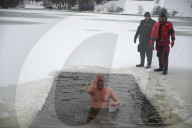 Epiphany celebration in Kyiv Hydropark