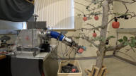Cheap robotic fruit picking arm