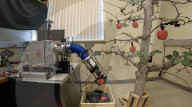 Cheap robotic fruit picking arm