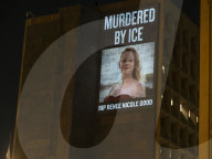 Projected Message Condemns ICE For Fatal Shooting