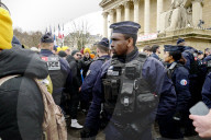 Farmers Protest In Front Of The National Assembly - Paris