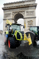 Several Dozen Farmers From The Coordination Rurale Arriving In Paris