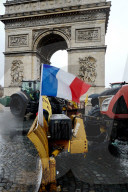 Several Dozen Farmers From The Coordination Rurale Arriving In Paris
