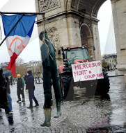 Several Dozen Farmers From The Coordination Rurale Arriving In Paris
